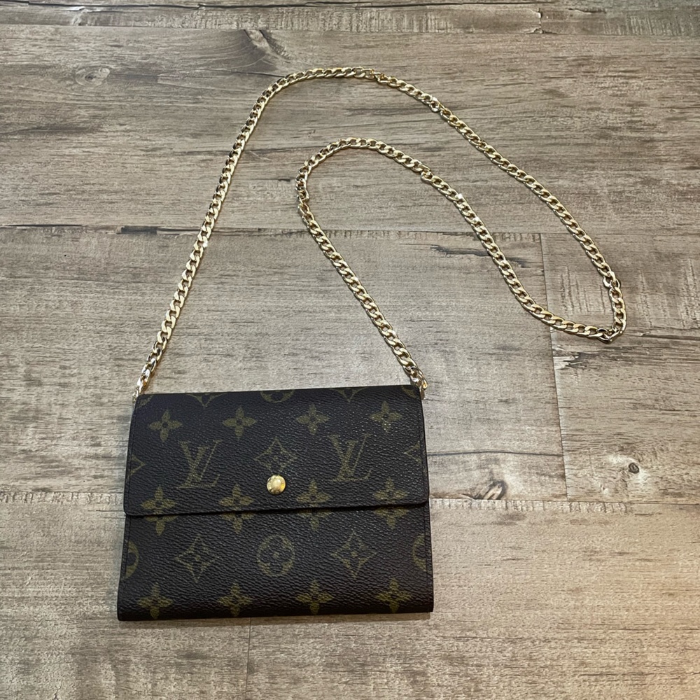 Louis Vuitton Monogram Porte Tresor Papiers Trifold Wallet w Insert!